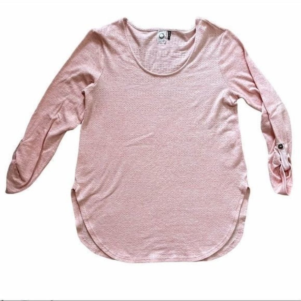 Anthropologie Akemi & Kin Women's Sylvie Pointelle Top Size Small Rayon‎ Blend